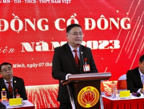 Đại Hội Cổ Đông 2023 – Tập đoàn Giáo dục Quốc tế Nam Việt – Tầm Nhìn và Chiến lược giai đoạn Hội nhậ